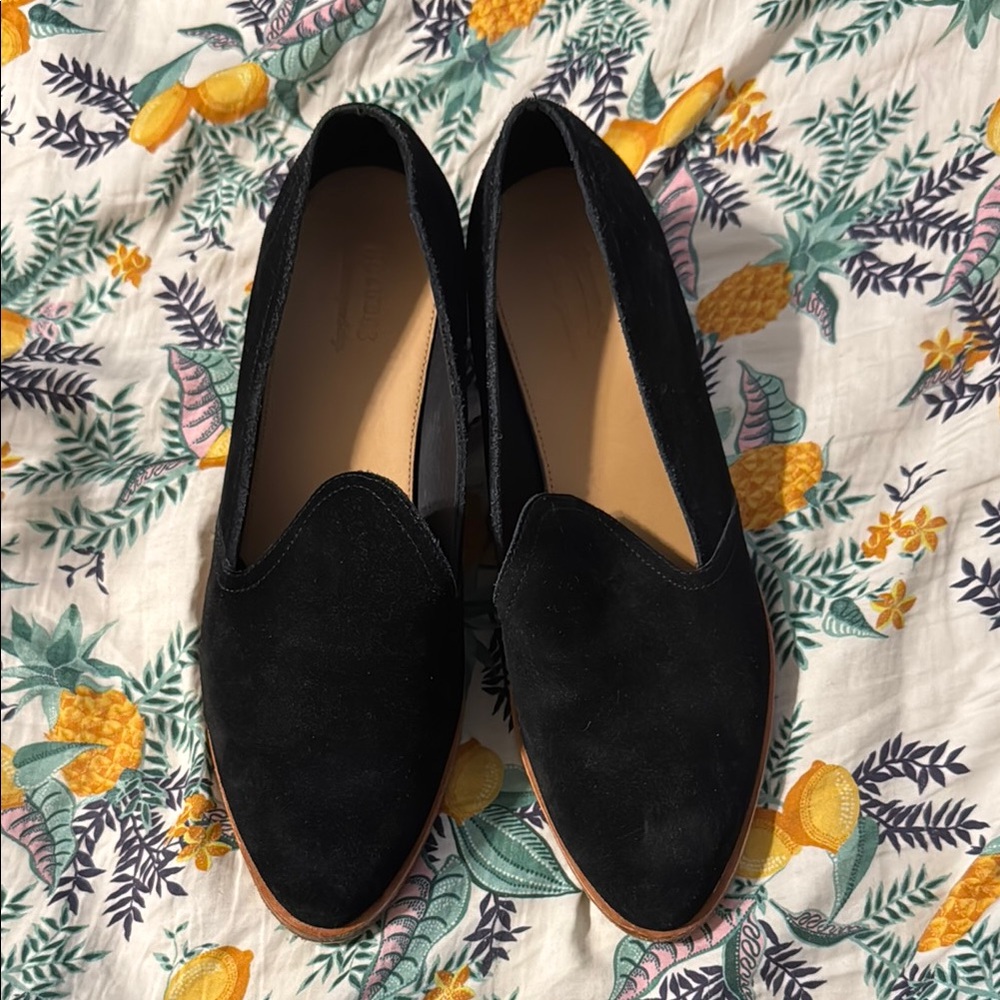 ✨ Anthropologie Sophia Block-Heeled Loafers Sz 8.5 - Picture 6 of 9